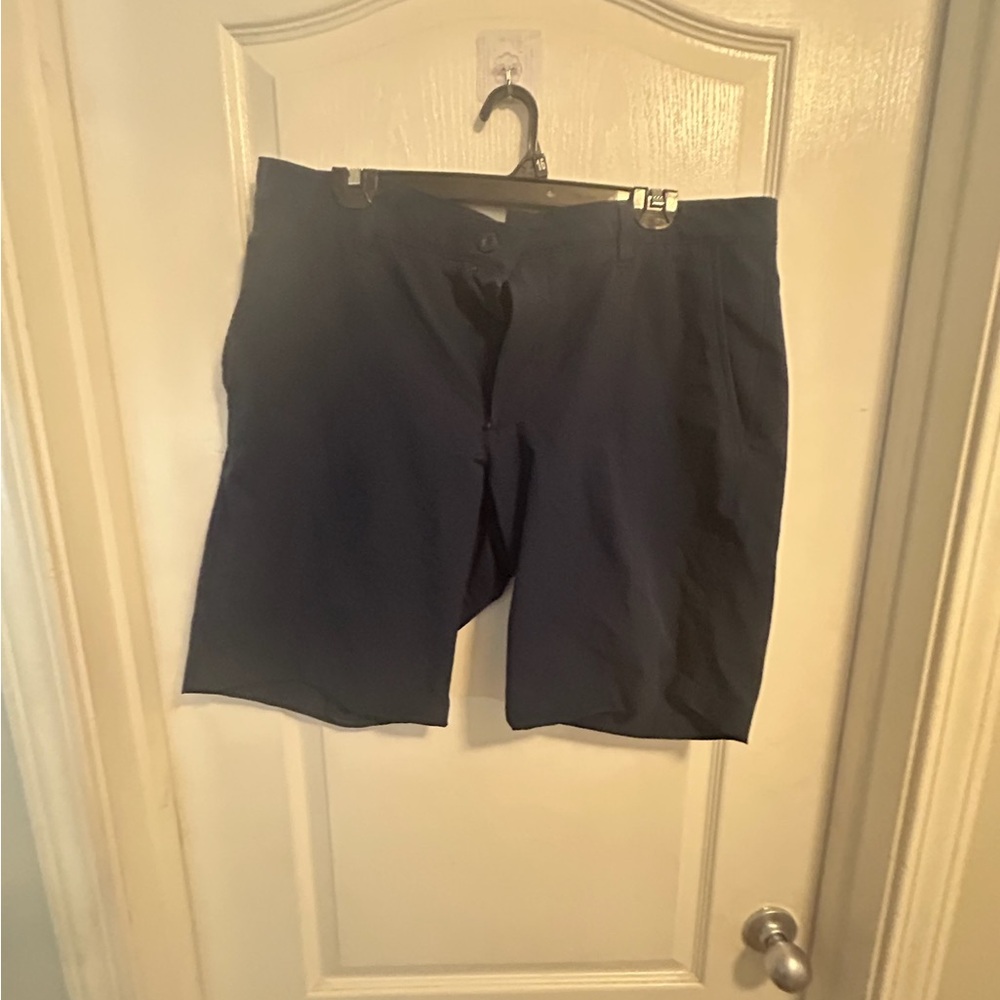 Under Armour navy Flat Front Shorts